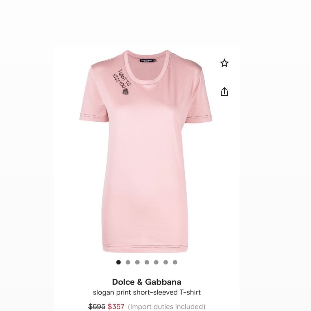 Pink Dolce Gabbana TShirt